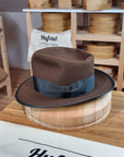 WHIPPET FEDORA | RABBIT & HARE DELUXE BLEND | SABLE BROWN COLOR | SIZE 60, US 7 1/2