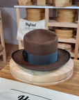 WHIPPET FEDORA | RABBIT & HARE DELUXE BLEND | SABLE BROWN COLOR | SIZE 60, US 7 1/2