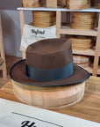 WHIPPET FEDORA | RABBIT & HARE DELUXE BLEND | SABLE BROWN COLOR | SIZE 60, US 7 1/2