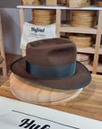 WHIPPET FEDORA | RABBIT & HARE DELUXE BLEND | SABLE BROWN COLOR | SIZE 60, US 7 1/2