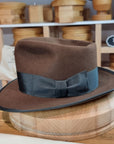 WHIPPET FEDORA | RABBIT & HARE DELUXE BLEND | SABLE BROWN COLOR | SIZE 60, US 7 1/2