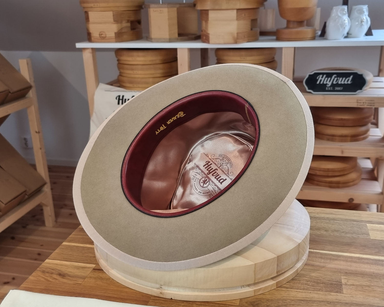 WHIPPET FEDORA | BEAVER FIFTY | FAWN COLOR | SIZE 62, US 7 3/4