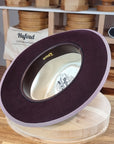 WHIPPET FEDORA | RABBIT & HARE DELUXE BLEND | PLUM COLOR | SIZE 62, US 7 3/4