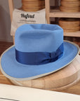 WHIPPET FEDORA | BEAVER FIFTY | MAJESTIC BLUE COLOR | SIZE 58, US 7 1/4