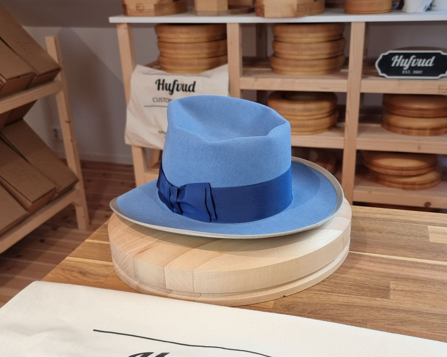 WHIPPET FEDORA | BEAVER FIFTY | MAJESTIC BLUE COLOR | SIZE 58, US 7 1/4