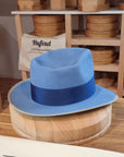 WHIPPET FEDORA | BEAVER FIFTY | MAJESTIC BLUE COLOR | SIZE 58, US 7 1/4
