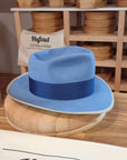 WHIPPET FEDORA | BEAVER FIFTY | MAJESTIC BLUE COLOR | SIZE 58, US 7 1/4