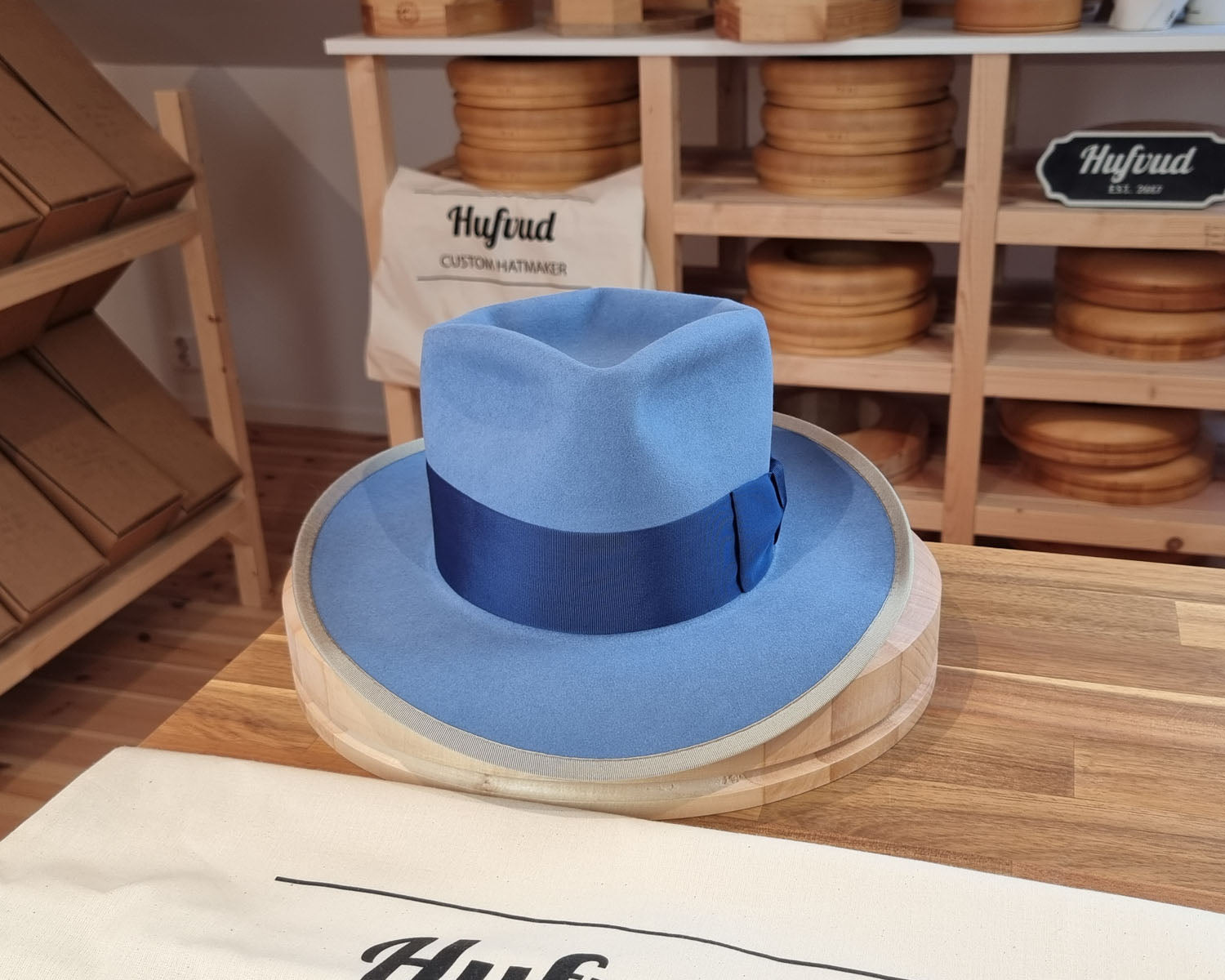 WHIPPET FEDORA | BEAVER FIFTY | MAJESTIC BLUE COLOR | SIZE 58, US 7 1/4