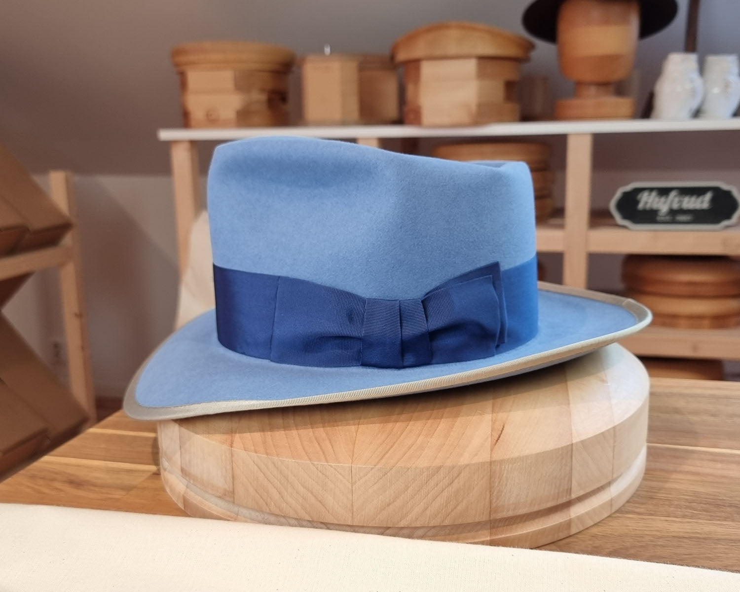 WHIPPET FEDORA | BEAVER FIFTY | MAJESTIC BLUE COLOR | SIZE 58, US 7 1/4
