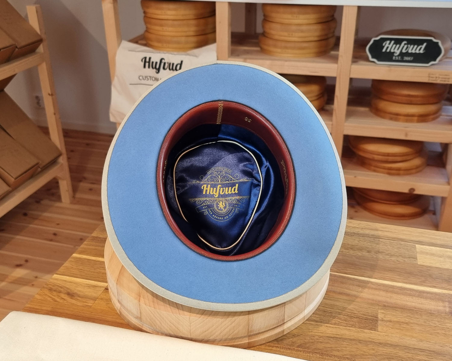 WHIPPET FEDORA | BEAVER FIFTY | MAJESTIC BLUE COLOR | SIZE 58, US 7 1/4