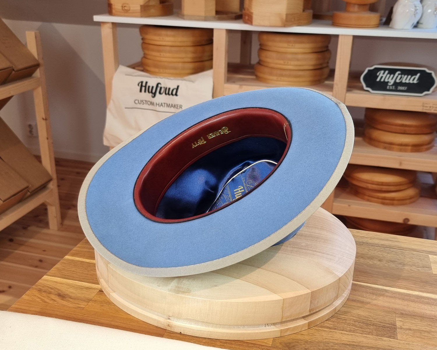 WHIPPET FEDORA | BEAVER FIFTY | MAJESTIC BLUE COLOR | SIZE 58, US 7 1/4