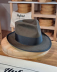 ABRAMS 'Thin Man 1936' | BEAVER FIFTY | OLIVE GREEN COLOR | SIZE 59, US 7 3/8