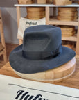 LEIFUR Adventure FEDORA | BEAVER TWENTY | CHARCOAL COLOR | WESTERN WEIGHT | SIZE 61, US 7 5/8