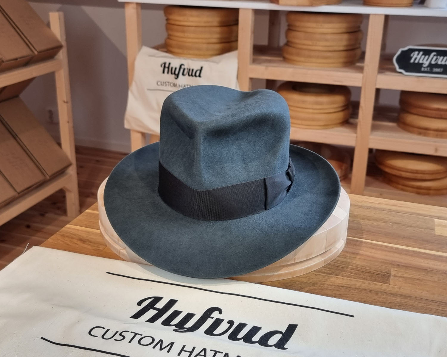 LEIFUR Adventure FEDORA | BEAVER HUNDRED | ANTHRACITE GRAY LIMITED EDITION | SIZE 58, US 7 1/4