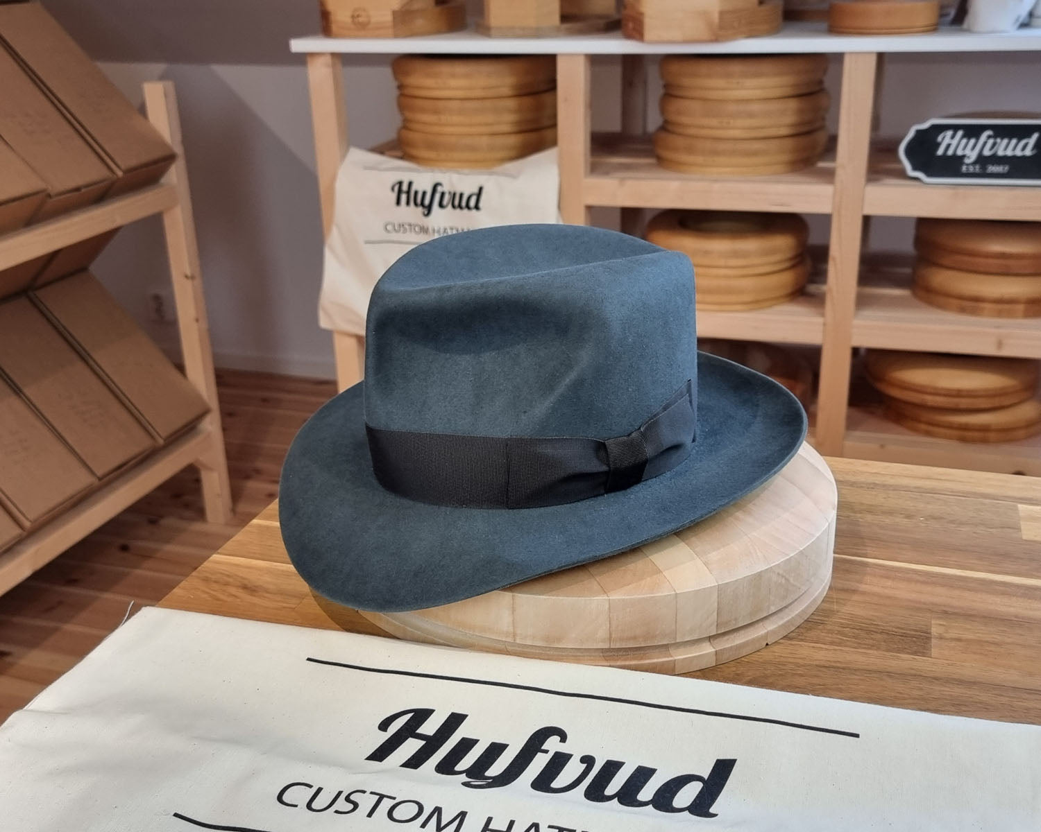 LEIFUR Adventure FEDORA | BEAVER HUNDRED | ANTHRACITE GRAY LIMITED EDITION | SIZE 58, US 7 1/4