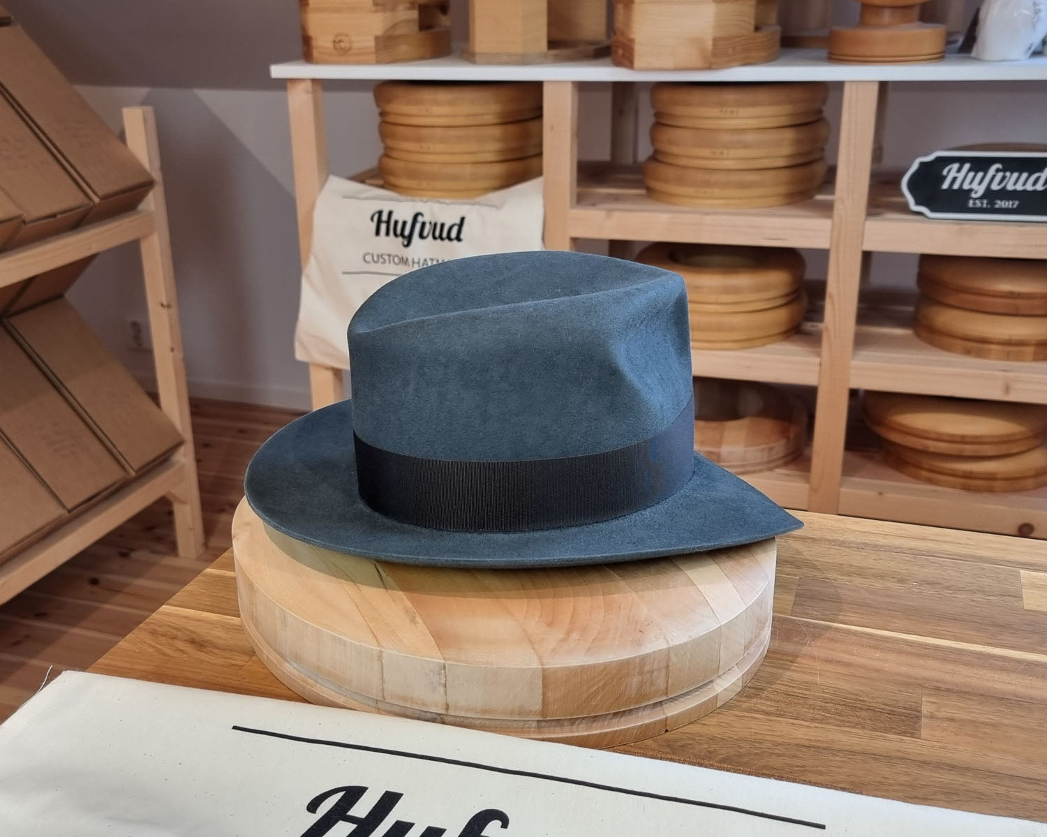 LEIFUR Adventure FEDORA | BEAVER HUNDRED | ANTHRACITE GRAY LIMITED EDITION | SIZE 58, US 7 1/4