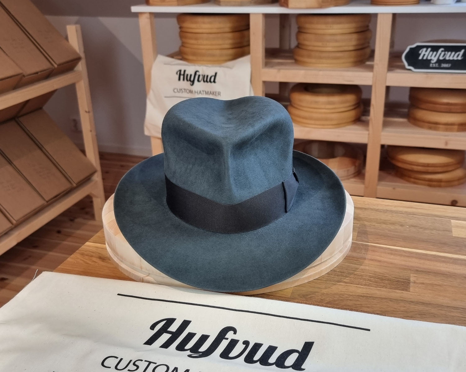 LEIFUR Adventure FEDORA | BEAVER HUNDRED | ANTHRACITE GRAY LIMITED EDITION | SIZE 58, US 7 1/4