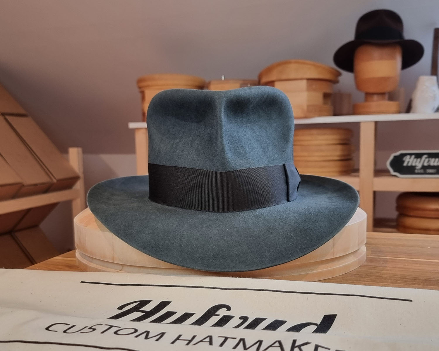 LEIFUR Adventure FEDORA | BEAVER HUNDRED | ANTHRACITE GRAY LIMITED EDITION | SIZE 58, US 7 1/4