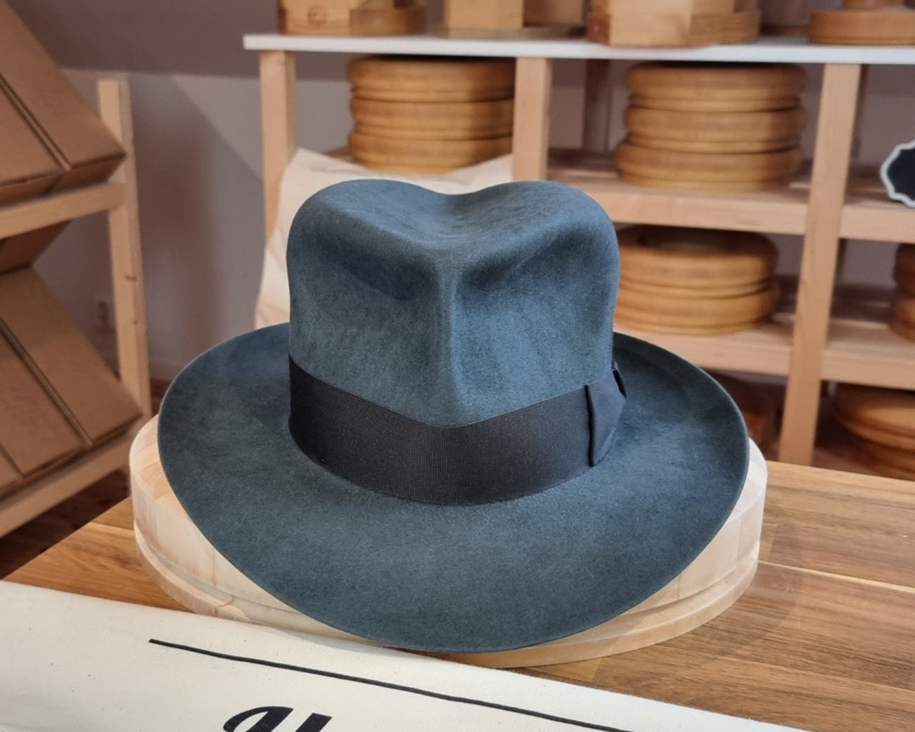 LEIFUR Adventure FEDORA | BEAVER HUNDRED | ANTHRACITE GRAY LIMITED EDITION | SIZE 58, US 7 1/4
