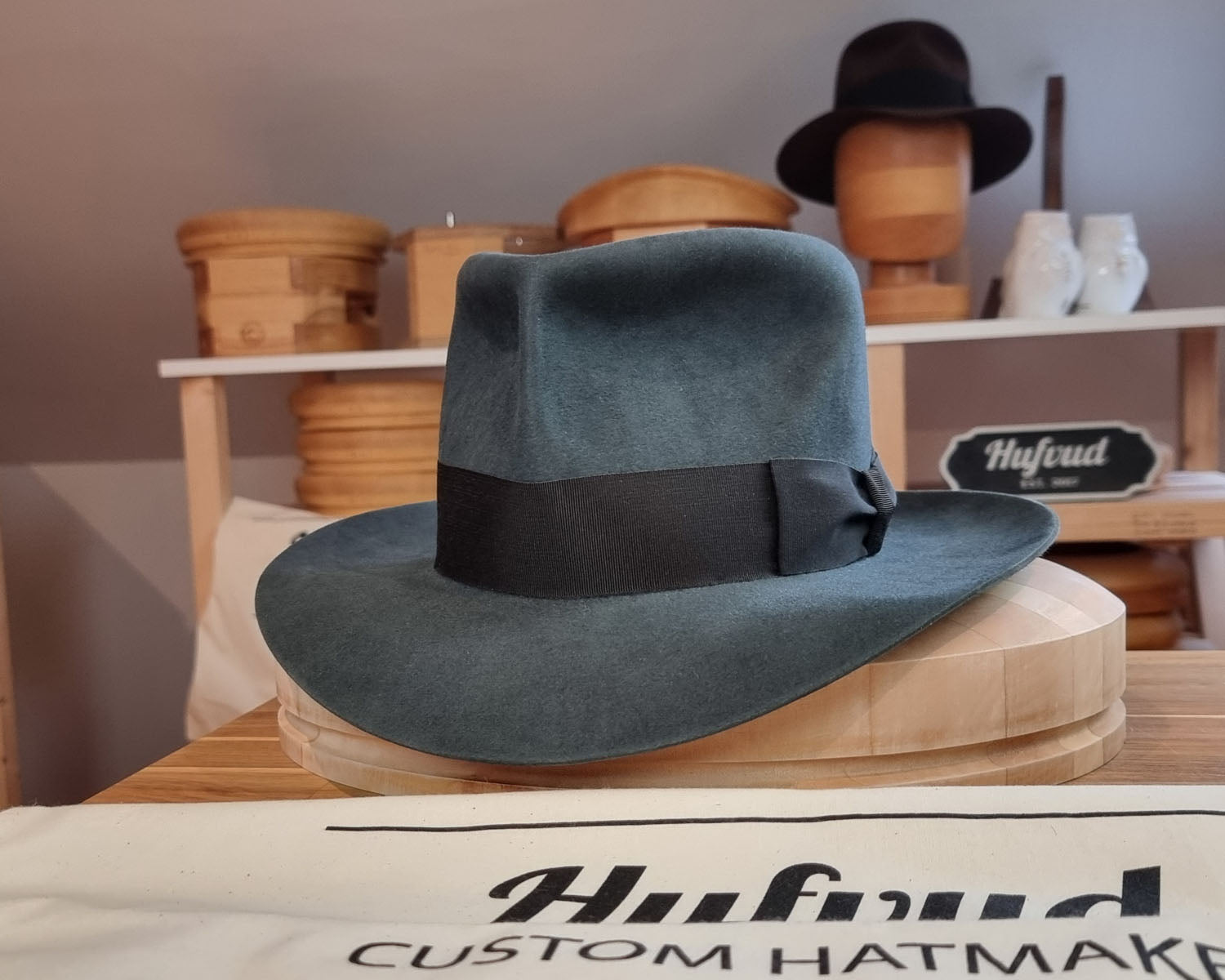 LEIFUR Adventure FEDORA | BEAVER HUNDRED | ANTHRACITE GRAY LIMITED EDITION | SIZE 58, US 7 1/4