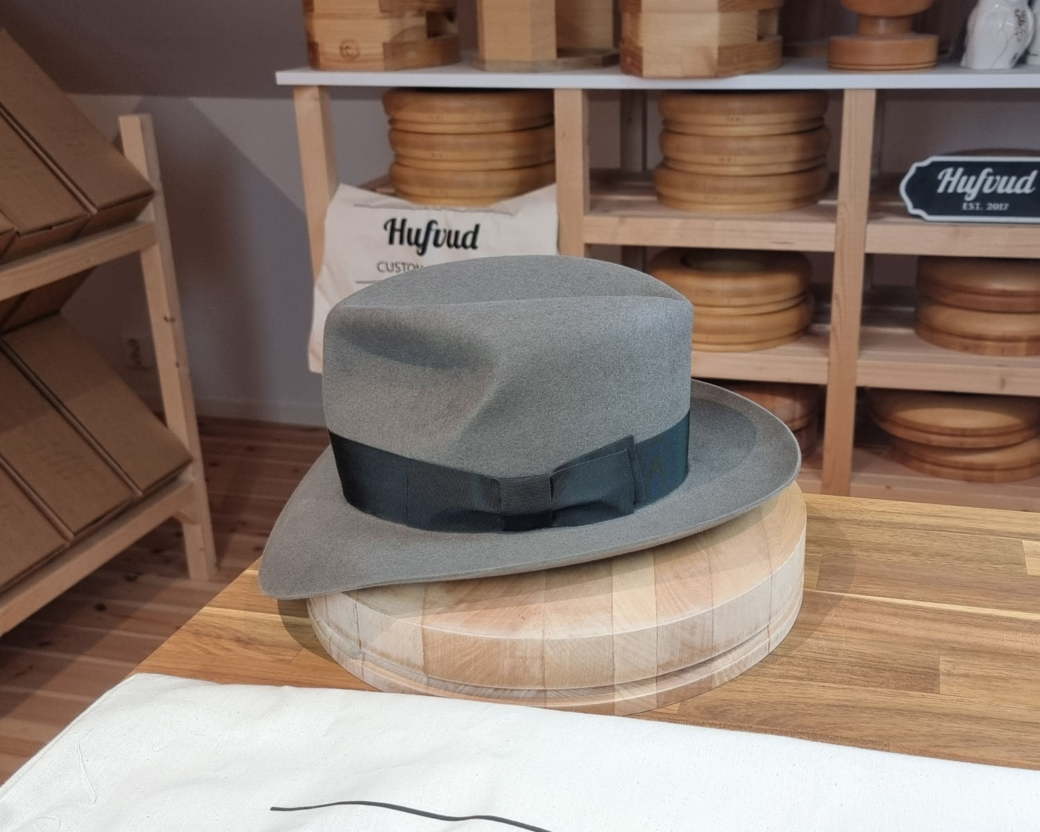 LEIFUR Adventure FEDORA | BEAVER FIFTY| GRAY COLOR LIMITED EDITION | WESTERN WEIGHT | SIZE 59, US 7 3/8