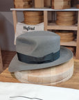 LEIFUR Adventure FEDORA | BEAVER FIFTY| GRAY COLOR LIMITED EDITION | WESTERN WEIGHT | SIZE 59, US 7 3/8