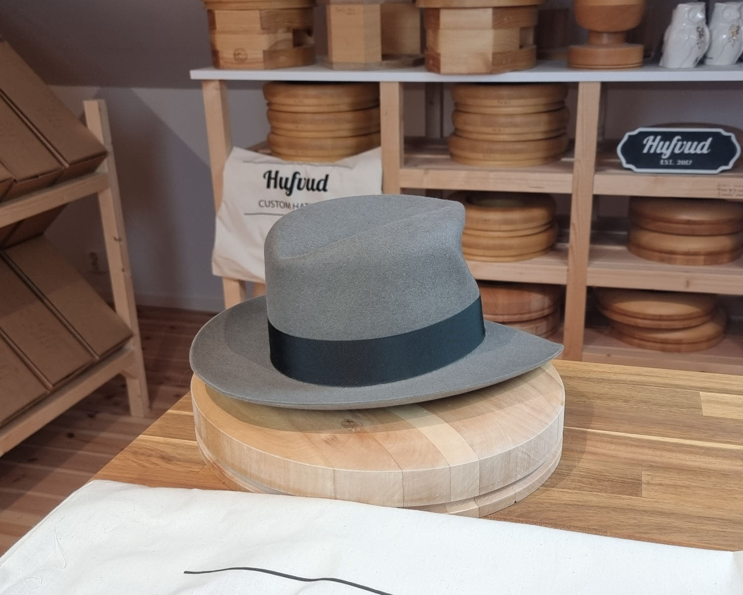 LEIFUR Adventure FEDORA | BEAVER FIFTY| GRAY COLOR LIMITED EDITION | WESTERN WEIGHT | SIZE 59, US 7 3/8