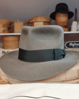 LEIFUR Adventure FEDORA | BEAVER FIFTY| GRAY COLOR LIMITED EDITION | WESTERN WEIGHT | SIZE 59, US 7 3/8