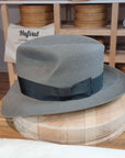LEIFUR Adventure FEDORA | BEAVER FIFTY| GRAY COLOR LIMITED EDITION | WESTERN WEIGHT | SIZE 59, US 7 3/8