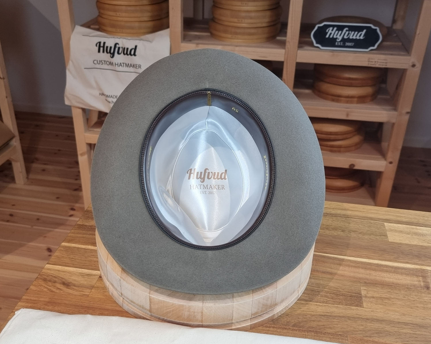 LEIFUR Adventure FEDORA | BEAVER FIFTY| GRAY COLOR LIMITED EDITION | WESTERN WEIGHT | SIZE 59, US 7 3/8