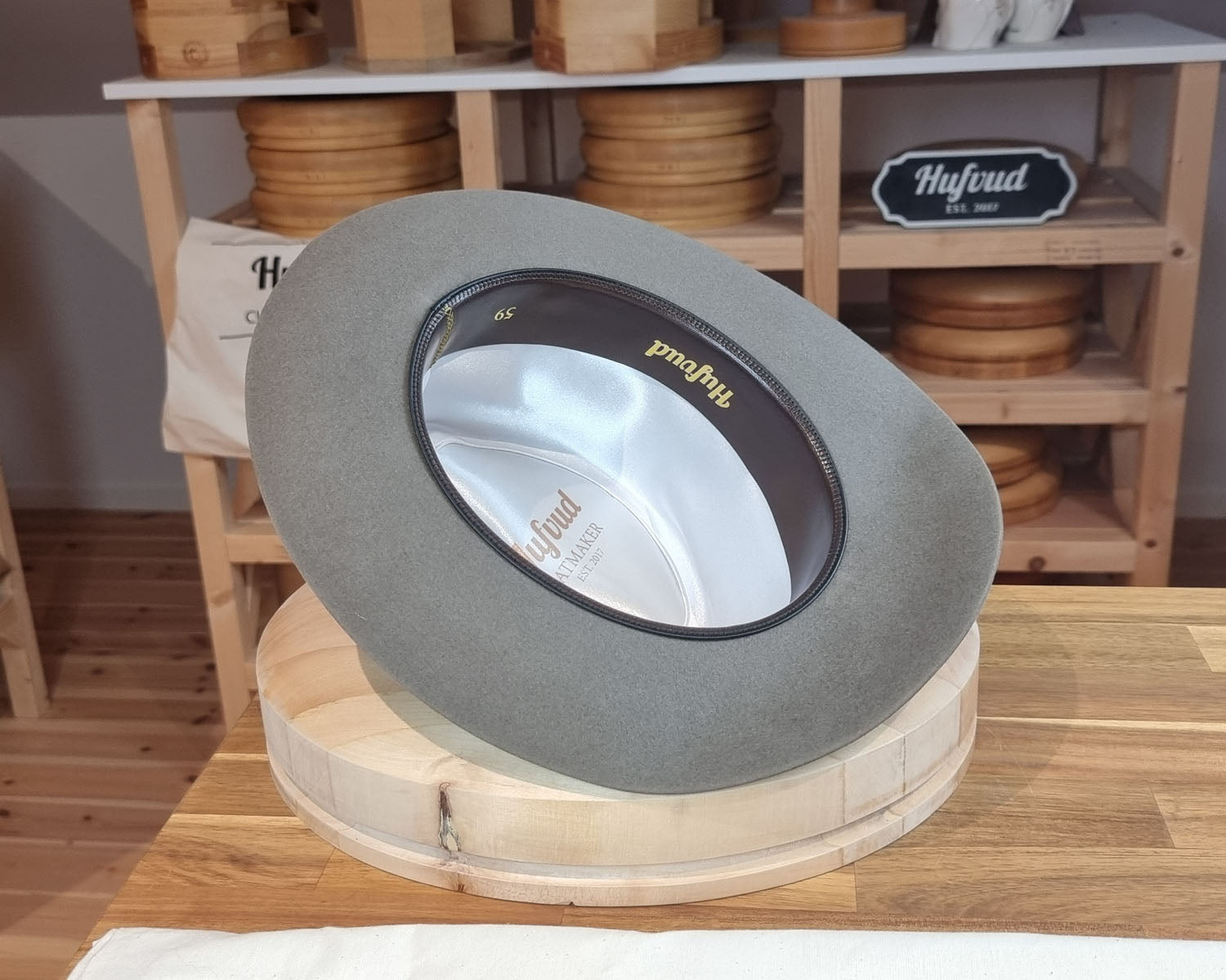 LEIFUR Adventure FEDORA | BEAVER FIFTY| GRAY COLOR LIMITED EDITION | WESTERN WEIGHT | SIZE 59, US 7 3/8