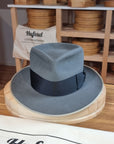 RAGNAR FEDORA | BEAVER FIFTY | EMERALD GRAY COLOR | SIZE 59, US 7 3/8