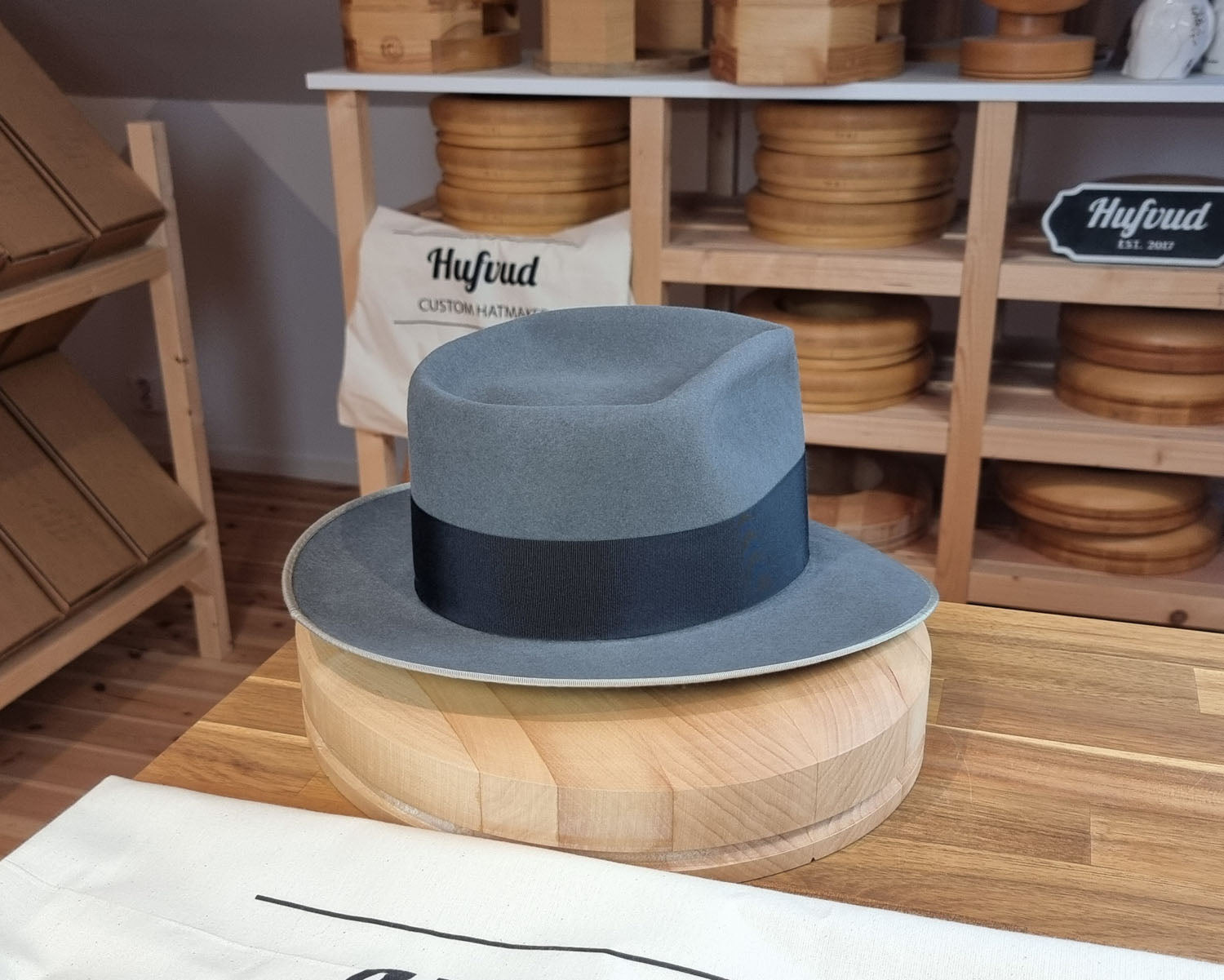 RAGNAR FEDORA | BEAVER FIFTY | EMERALD GRAY COLOR | SIZE 59, US 7 3/8