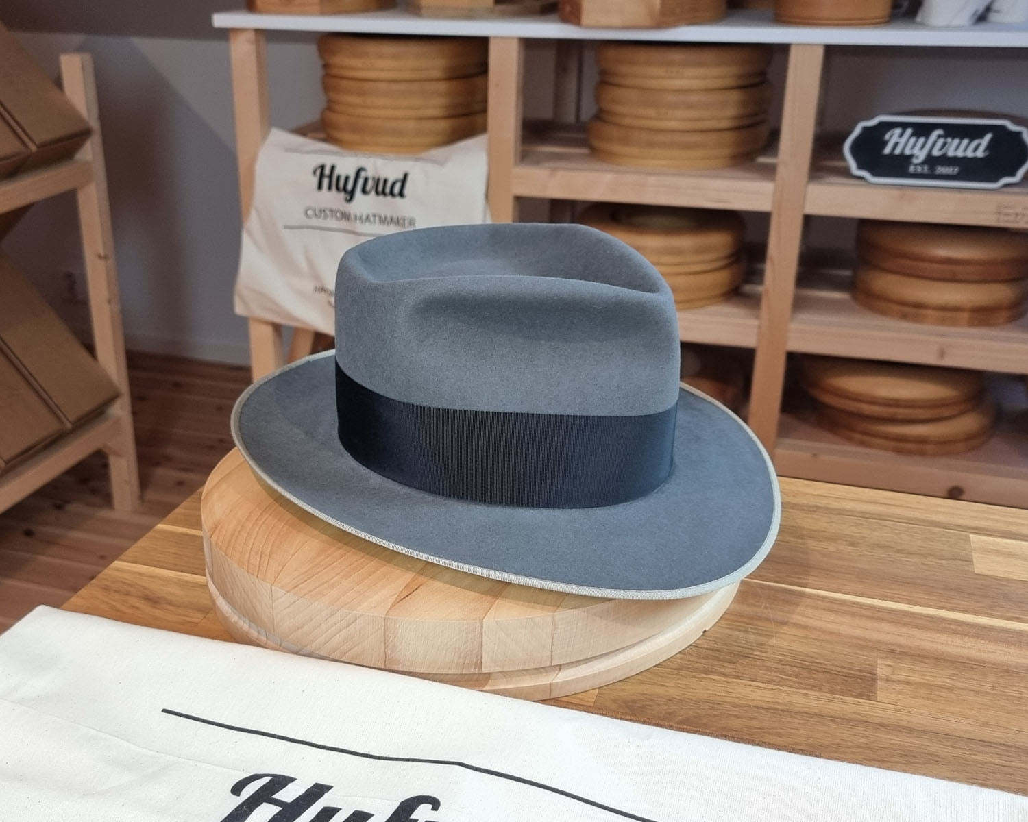 RAGNAR FEDORA | BEAVER FIFTY | EMERALD GRAY COLOR | SIZE 59, US 7 3/8