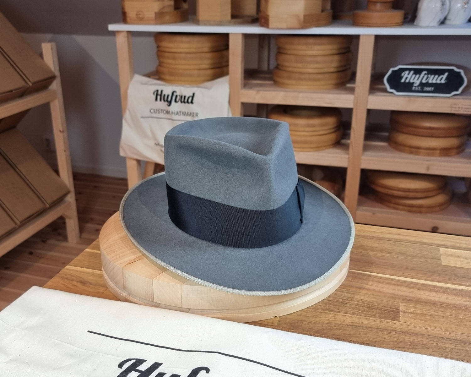 RAGNAR FEDORA | BEAVER FIFTY | EMERALD GRAY COLOR | SIZE 59, US 7 3/8
