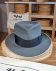 RAGNAR FEDORA | BEAVER FIFTY | EMERALD GRAY COLOR | SIZE 59, US 7 3/8