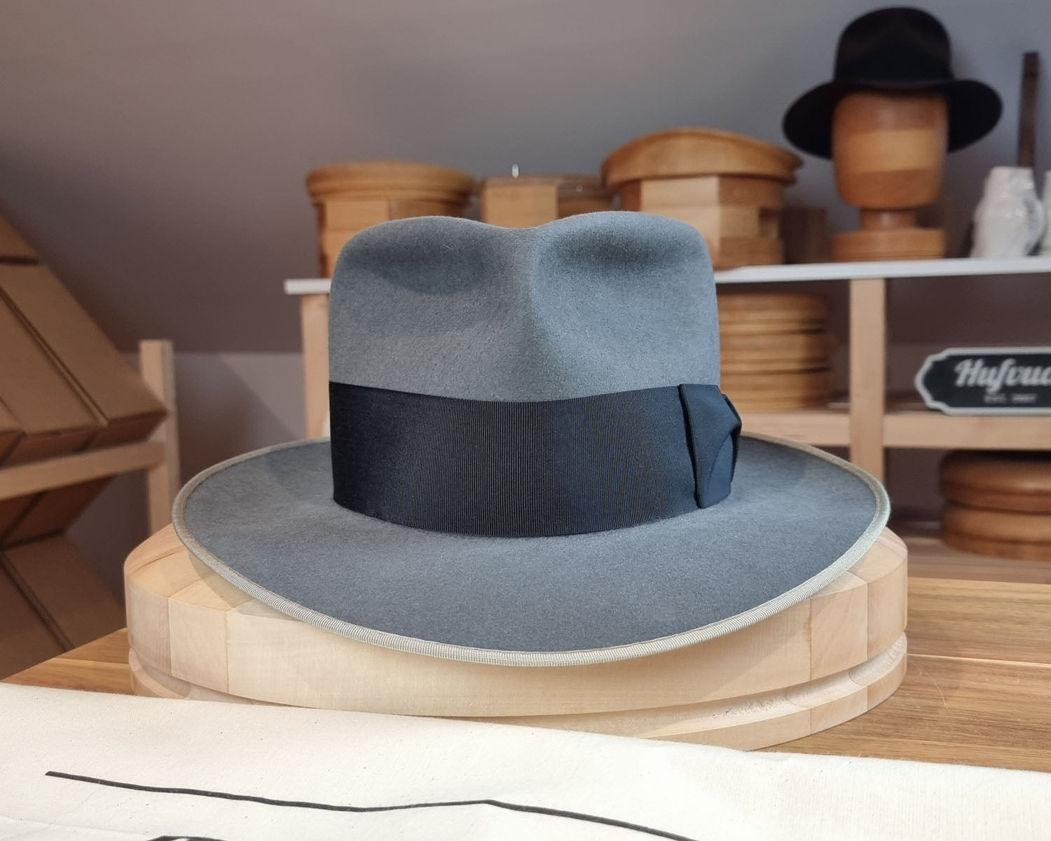 RAGNAR FEDORA | BEAVER FIFTY | EMERALD GRAY COLOR | SIZE 59, US 7 3/8