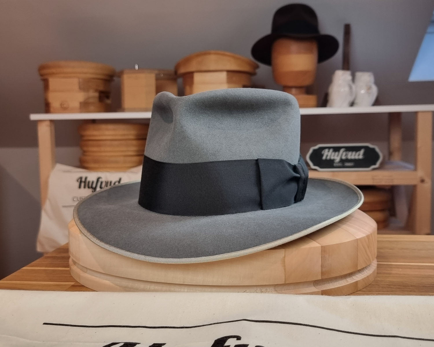 RAGNAR FEDORA | BEAVER FIFTY | EMERALD GRAY COLOR | SIZE 59, US 7 3/8