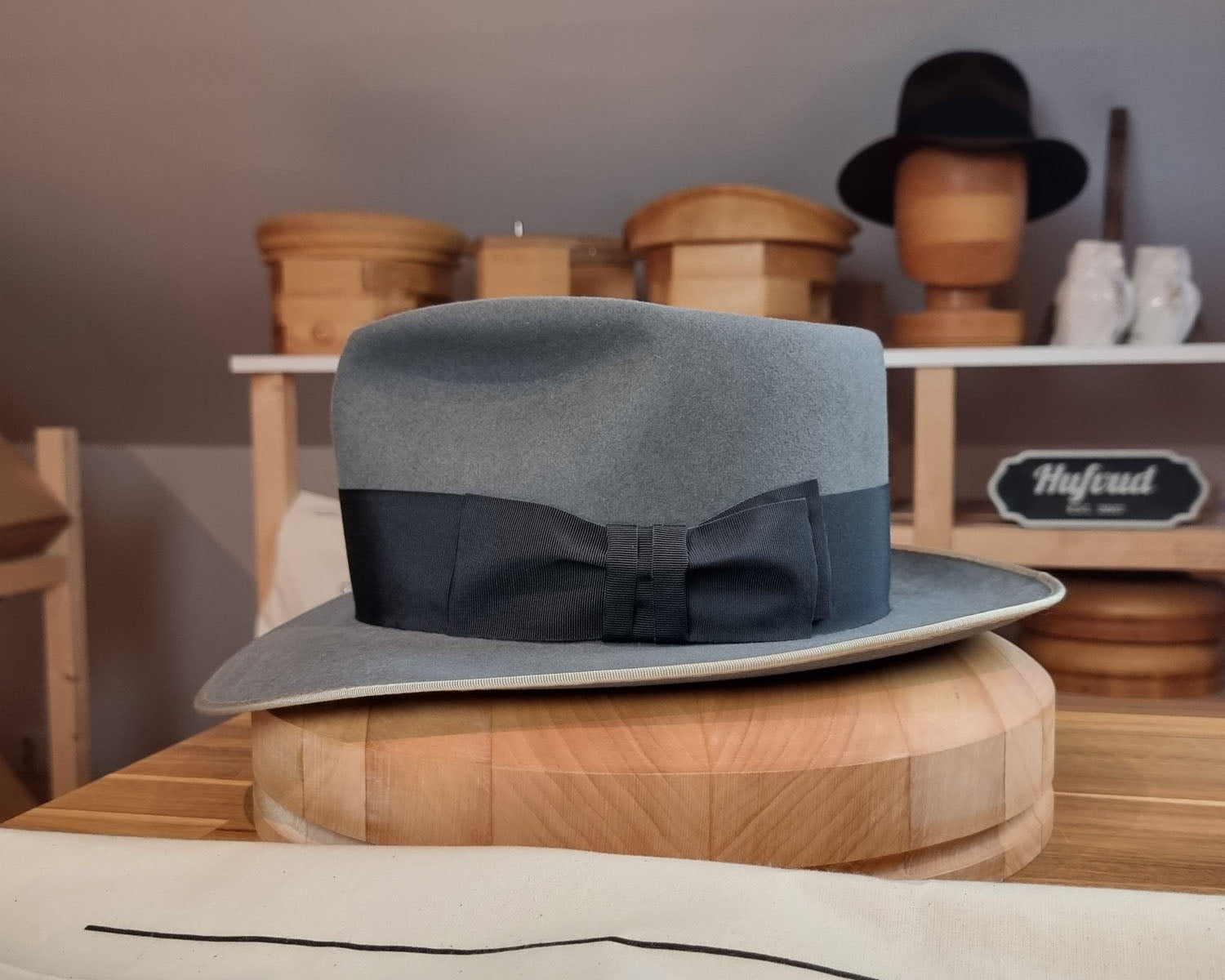 RAGNAR FEDORA | BEAVER FIFTY | EMERALD GRAY COLOR | SIZE 59, US 7 3/8