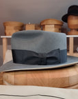 RAGNAR FEDORA | BEAVER FIFTY | EMERALD GRAY COLOR | SIZE 59, US 7 3/8