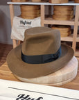 LEIFUR Adventure FEDORA | BEAVER FIFTY | WHISKEY COLOR LIMITED EDITION | WESTERN WEIGHT | SIZE 58, US 7 1/4