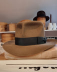 LEIFUR Adventure FEDORA | BEAVER FIFTY | WHISKEY COLOR LIMITED EDITION | WESTERN WEIGHT | SIZE 58, US 7 1/4