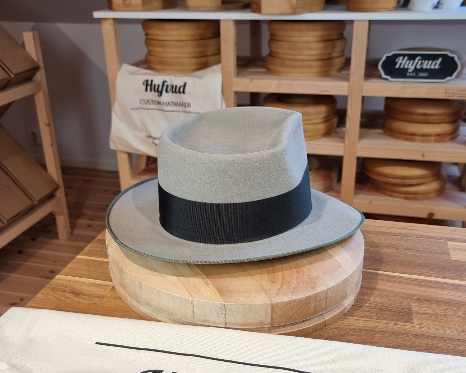 RAGNAR FEDORA | BEAVER FIFTY | DOVE GRAY COLOR | SIZE 58, US 7 1/4