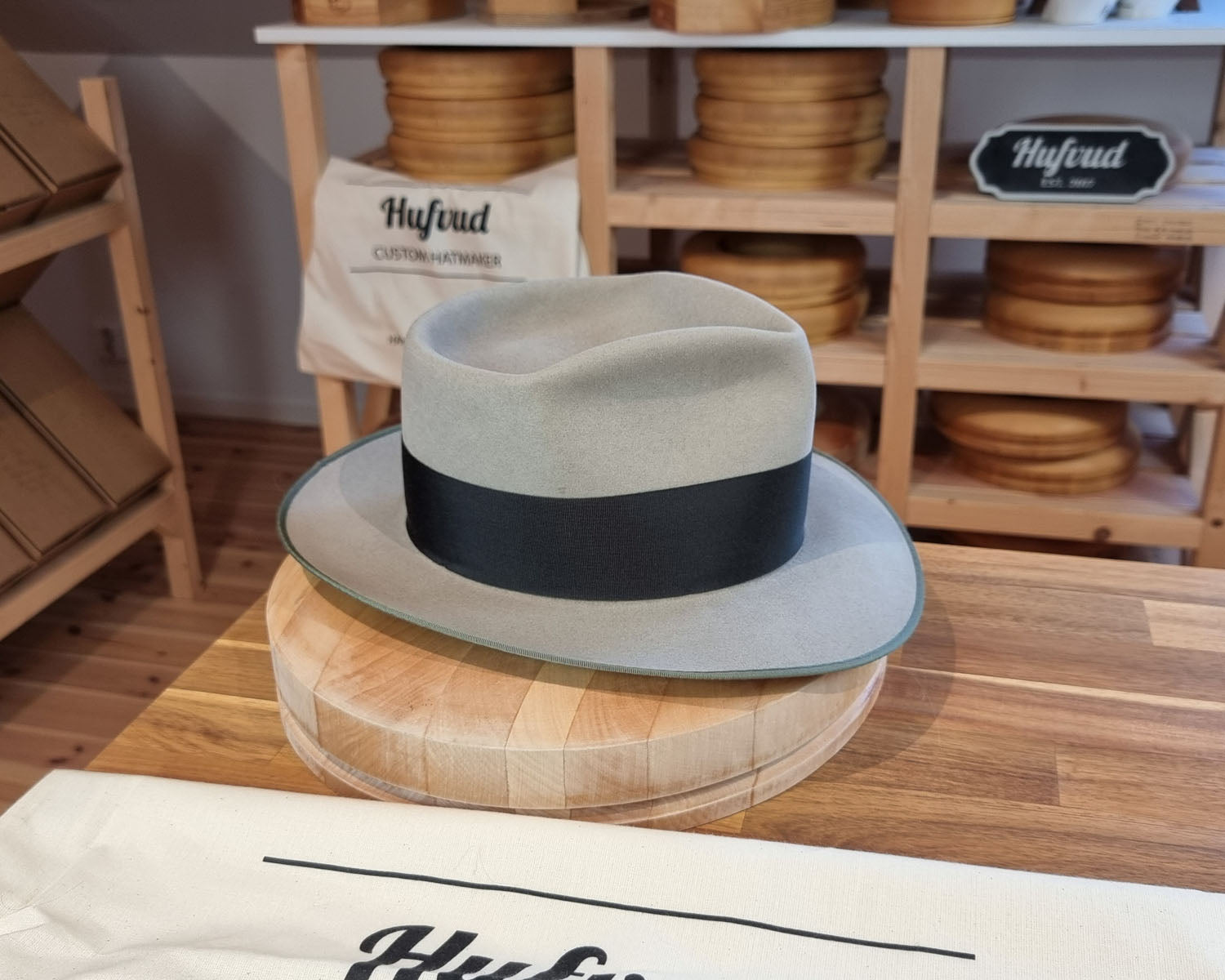 RAGNAR FEDORA | BEAVER FIFTY | DOVE GRAY COLOR | SIZE 58, US 7 1/4