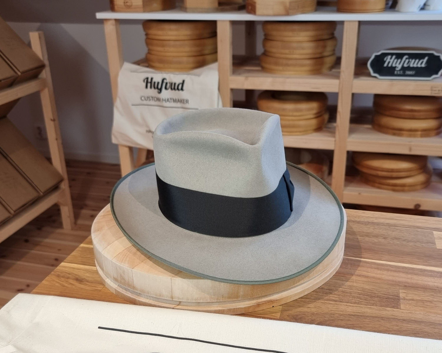 RAGNAR FEDORA | BEAVER FIFTY | DOVE GRAY COLOR | SIZE 58, US 7 1/4