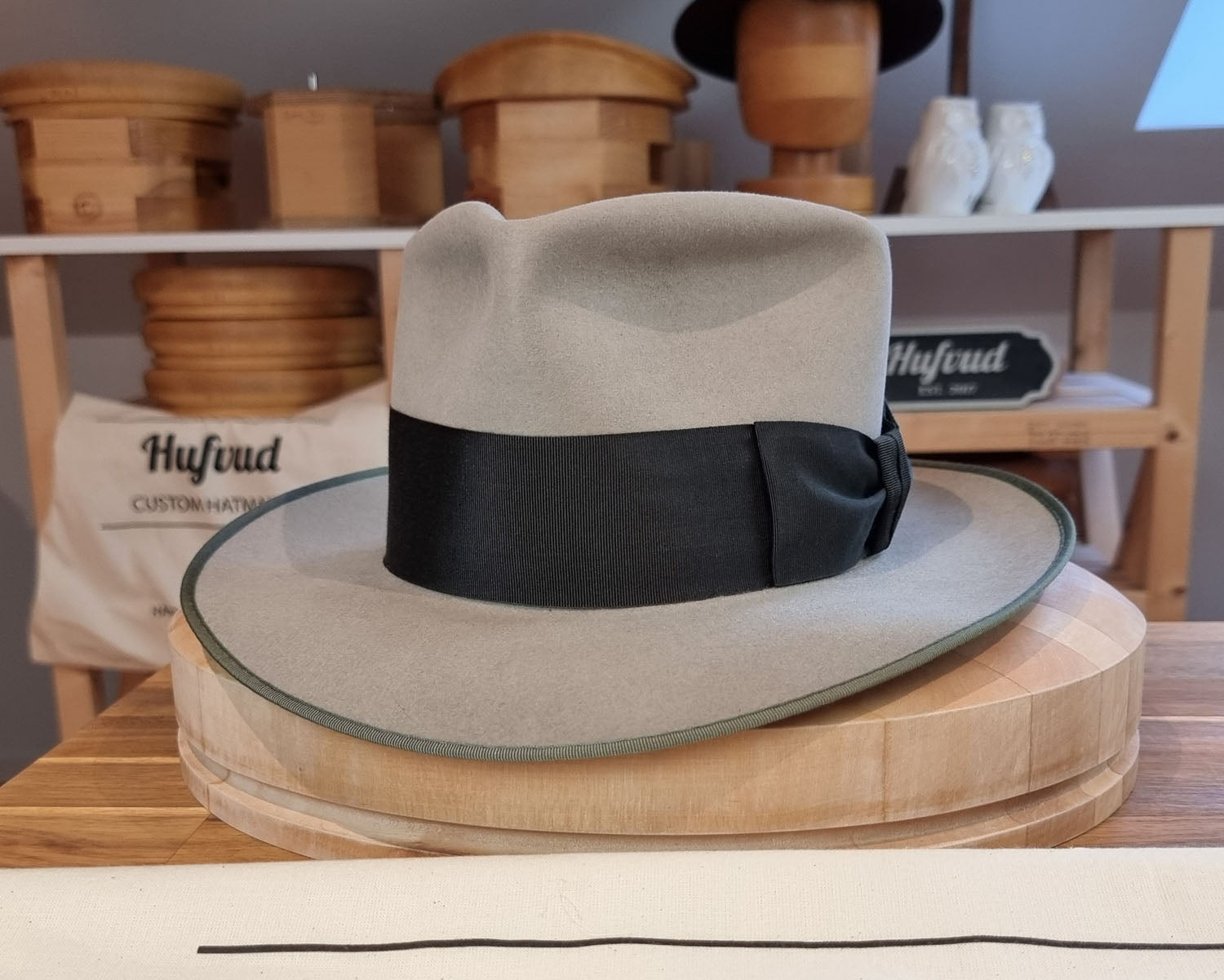 RAGNAR FEDORA | BEAVER FIFTY | DOVE GRAY COLOR | SIZE 58, US 7 1/4