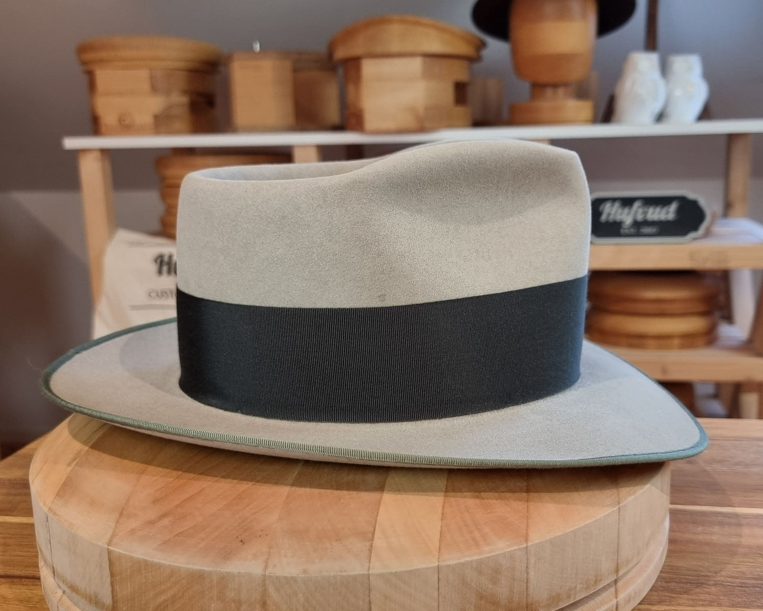 RAGNAR FEDORA | BEAVER FIFTY | DOVE GRAY COLOR | SIZE 58, US 7 1/4