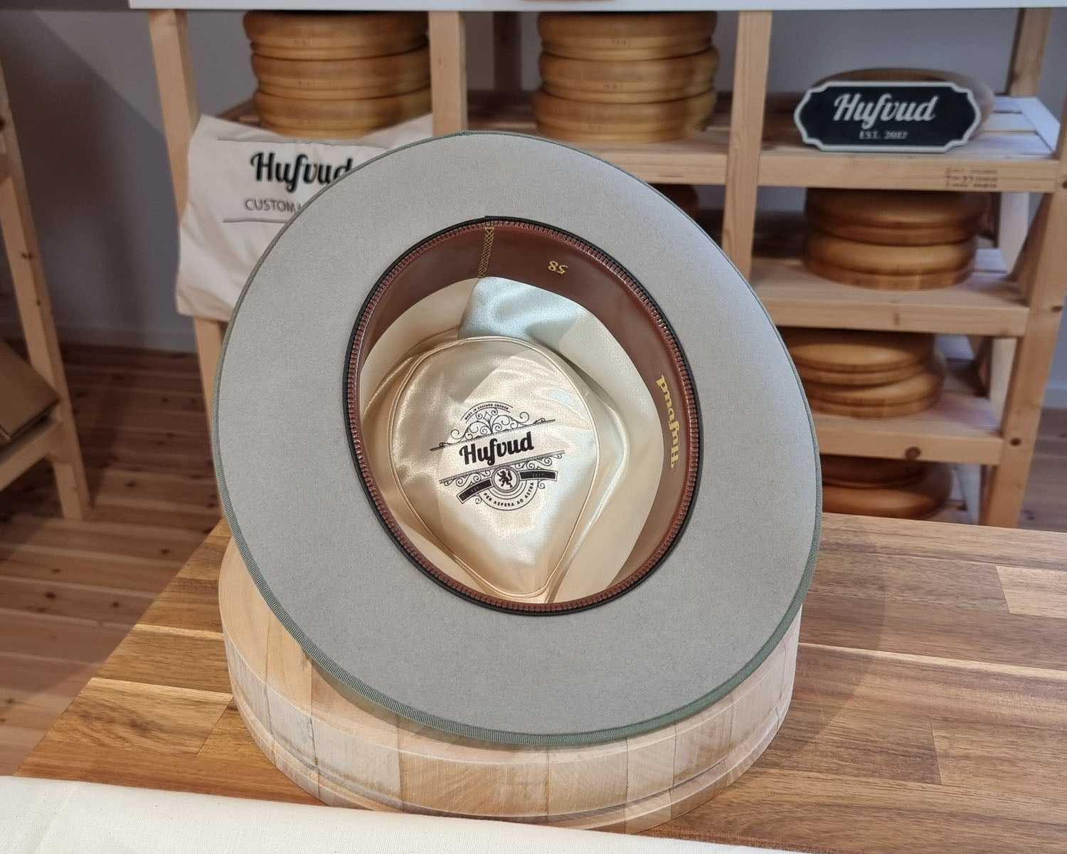 RAGNAR FEDORA | BEAVER FIFTY | DOVE GRAY COLOR | SIZE 58, US 7 1/4