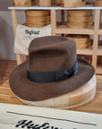 LEIFUR Lucky FEDORA | BEAVER HUNDRED | SABLE BROWN COLOR | SIZE 60, US 7 1/2