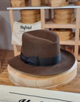 LEIFUR Lucky FEDORA | BEAVER HUNDRED | SABLE BROWN COLOR | SIZE 60, US 7 1/2